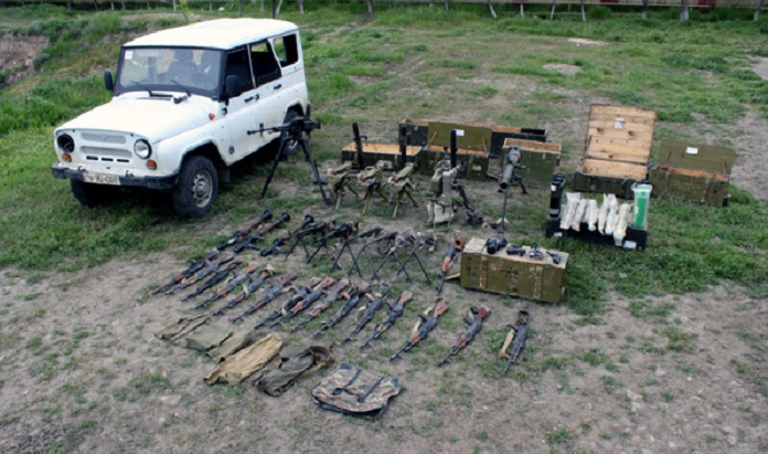 Azerbaijani Armed Forces capture weaponry abandoned by Armenians